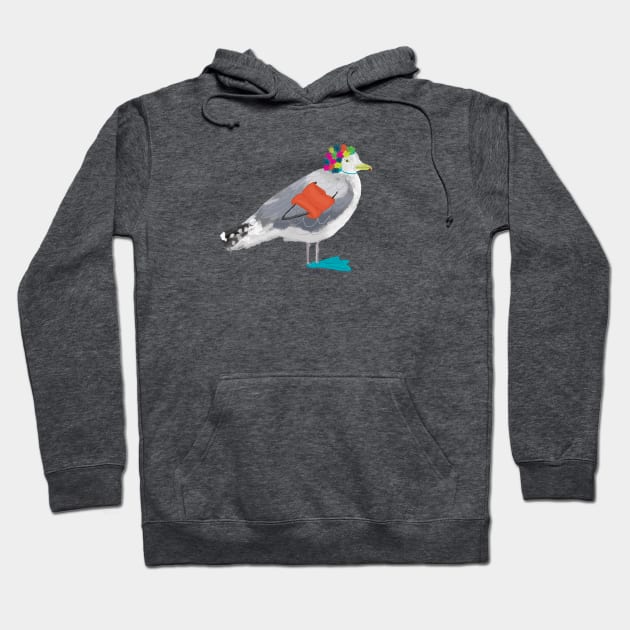 Summer Gull Hoodie by EmilyLaurelHarris